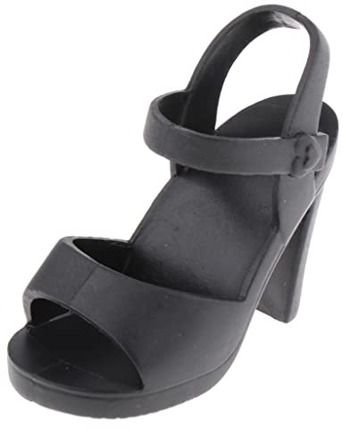 Baoblaze 1/4 BJD Puppe 3cm High Heel Schuhe Sandalen für 45cm Girl Dolls Zubehör, Schwarz