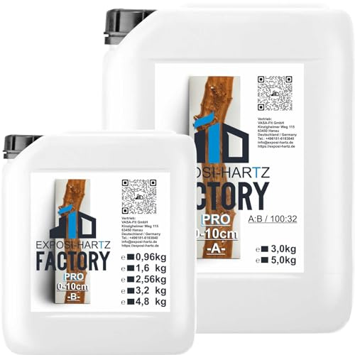 Exposi-Hartz-PRO Epoxidharz mit Härter 3,96kg (3,0kg A + 0,96kg B)