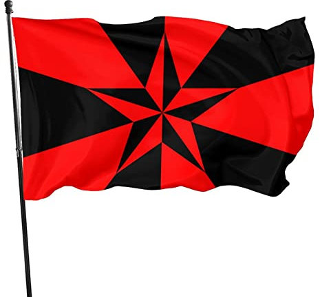 Bandera socialista libertaria para jardín, banderas decorativas para exteriores, hogar, fiestas, 3 x 5 pies