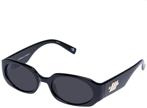 Le Specs SHEBANG BLACK - Sonnenbrille - Damen Herren Octagon Rahmenform mit hohem UV-Schutz LSP2352175