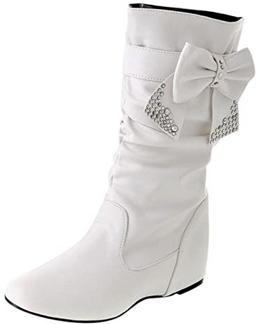 Texani Stivaletti Camperos con Tacco Stivali Stivali Donna Texani Scamosciati Traforati Stivali Donna Estivi Traforati Neri Texani Cowboy Western Scarpe da Donna Lunghi Boots Scarpe Invernali