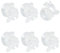 ZZLZX Ventose per riscaldatore acquario, con clip, 6 pezzi, nero