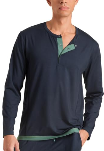 CALIDA DEEPSLEEPWEAR Balancing Langarmshirt Herren | temperatur- und feuchtigkeitsregulierend