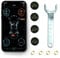 DoHome Tire Pressure Monitoring Wireless TPMS Monitor System with 4 External Sensors, Real-Time Monitoring Pressure and Temperature Display on APP for Car RV SUV