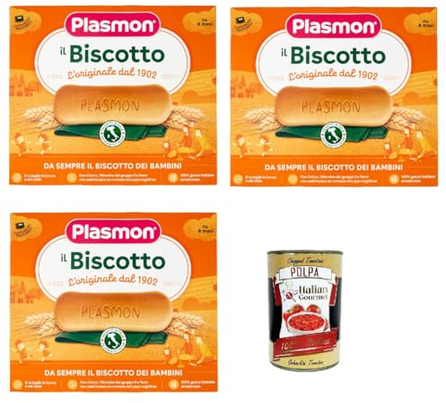 Plasmon Biscotti kekse 3x 320g + Italian Gourmet polpa 400g