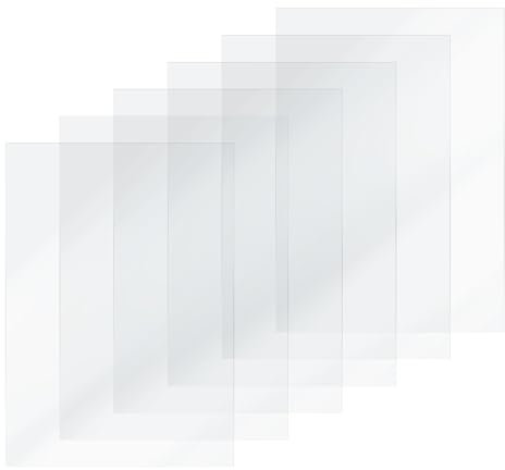 HIKUDIY 6 Stück FEP-Folien für ELEGOO Mars 4/Mars 4 Ultra/Saturn/Saturn S/Mars 3 Pro, ANYCUBIC Photon Mono X/Mono X2/Mono X 6K/M3/M3 Plus, Phrozen Sonic Mini 8K/Mighty 4K 3D-Drucker