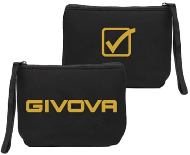 Givova NEOPREN-TASCHEN, Schwarz/Gold, 19x15x6