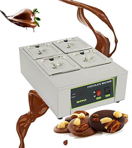 Chocolate Tempering Machine 0℃~90℃, 8 Kg Chocolate Melter, Digital Temp Control, Chocolate Melting Machine For Commercial Use