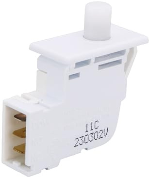 YINETTECH 1 interruttore per porta asciugatrice DC64-00828B DC64-00828A 2071595 AP4578931 compatibile con Samsung compatibile con asciugatrice Kenmore, bianco