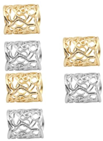 6 Stk Schalschnalle Goldener Serviettenhalter Große Schalringe Damen Schal Ringe Silberner Schalring Serviettenkreishalter Draht Serviettenringe Seidenschal Für Damen Legierung COLLBATH