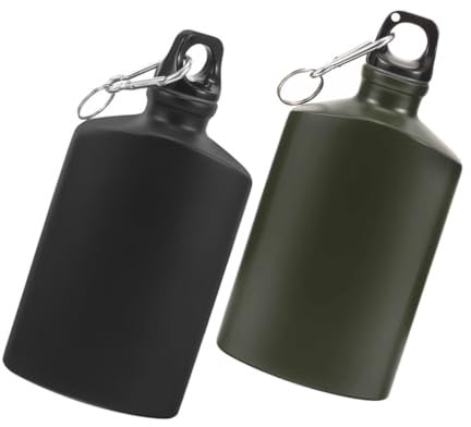 Happyyami 2 Stück Outdoor Wasserkocher Wasserflasche Wasserbehälter Wasserkrüge Wasserkoffer Reise Wasserkocher Camping Kantine Wasser Kantine Mit Haken Wander Kantine