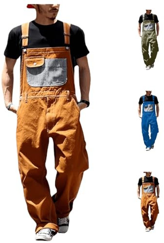 Herren Latzhose Arbeitshose Classic Arbeits-Latzhose Multi Pocket Technology Schutz-Latzhose mit Multifunktionstaschen Berufsbekleidung Männer für Alle Jahreszeiten Verschiedene Berufe Größen L-5xl