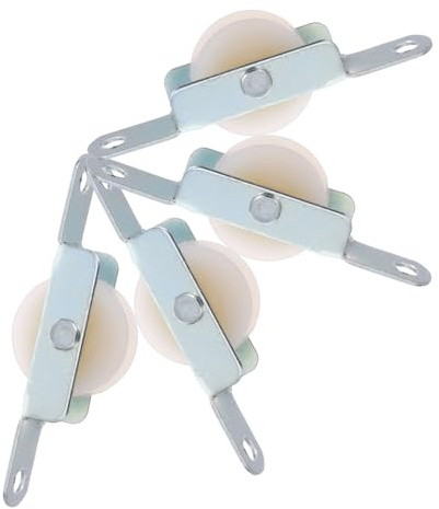 WEKADRIN 4paquete Kit De Reparación De Parasol De Patio Ruedas Deslizantes y Poleas para Umbrella Repuestos De Alta Compatibilidad para Estructuras De Jardín y Terraza