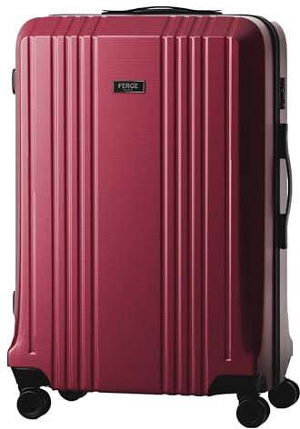 FERGÉ Großer Koffer Hartschale mit TSA Schloss Cannes Rollkoffer Reise-Koffer Hartschalenkoffer Trolley 4 sanfte Rollen - sehr robuster Polycarbonat Koffer