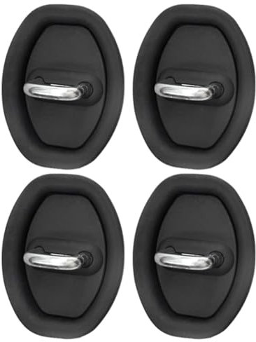 Fiorky Car Silicone Door Latch Protective Cover, 4Pcs Vehicle Door Locks Guard Stopper Silicone Door Lock Buckle Anti-Collision Cover Anti-Collision Protective Cover Car Door Lock Cover