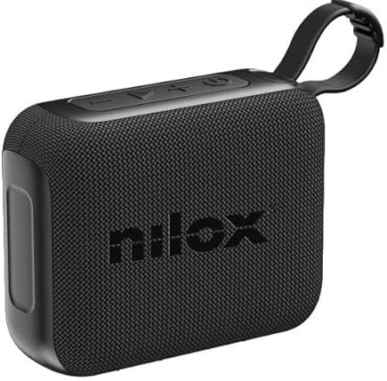 Nilox Altavoz Bluetooth Potente y Compacto, Potencia 5W, Diseño Moderno y Deportivo, Batería 1200mAh con Duración de Hasta 4.5 horas