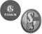 FC Schalke 04 Aufkleber Lentikular schwarz 8 cm - Classic - S04 Autoaufkleber mit Wechselbild