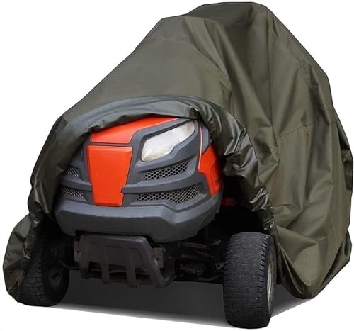 ZUYINBULUO Lawn Tractor Riding Mower Cover Waterproof Garden General Outdoor,Lawnmower Storage Cover, Ride On Mower Cover(Green,Small)
