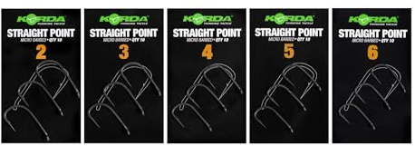 Korda Straight Point Barbless Qty 10