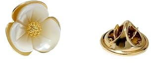 Broche Florale en Nacre Été Petite Broche Col Chemise avec Clip Anti-Gap