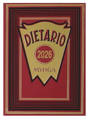 MYRGA - Dietario 4º 2026, 1 Día Por Página (ROJO)