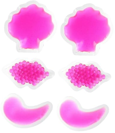 UPKOCH 6 Stück Kühlpacks für Gesicht Lippen und Augen in Lippenform Pvc Gelpads mit Sofortiger Schmerzlinderung und Hoher Zuverlässigkeit für Krankenhaus und Erste Hilfe