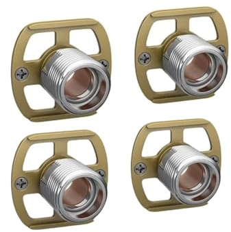Bar Valve Fast Fixing Brackets Kit for Bath Mixer Tap Or Bar Shower Exposed Thermostatic Shower Bar (4 Piece in 2 Packs)