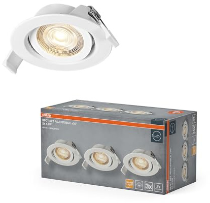 Osram Spot Set LED Einbaustrahler Verstellbar 4,9W Weiß