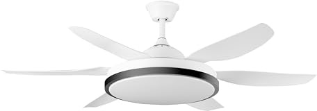 Orbegozo CP 165132 Ventilador de Techo 132 cm Motor DC 45W | 6 Velocidades, LED CCT Regulable 74W, Ultra Silencioso, Función Invierno/Verano, Triple Protección Anti-polvo