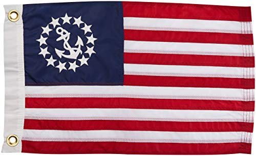 TaylorMade Products US Yacht Ensign genäht Boot Flagge, Mehrfarbig