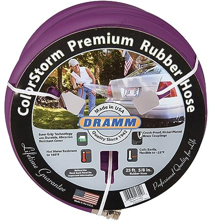Dramm Colorstorm Premium Gummi Garten Schlauch 50-foot von 5/8 Zoll Durchmesser