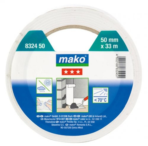 Mako Putz-Abdeckband quergerillt innen/außen 38 mmx33 m in Weiss