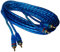 AERZETIX: Cable de Audio RCA 5m Amplificador subwoofer Color Azul Macho