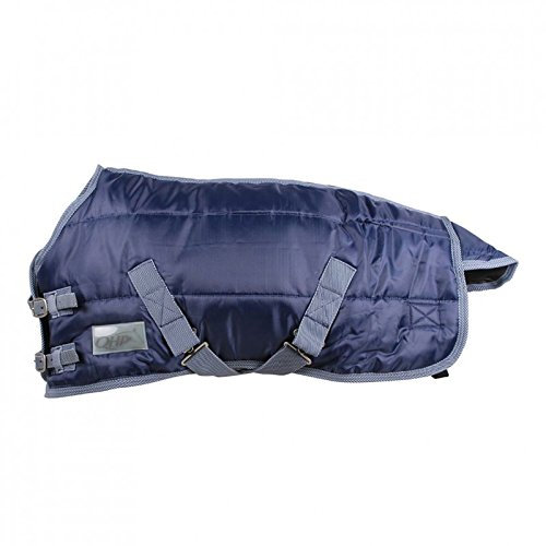QHP Falabella Stalldecke 200g Minishetty Kreuzgurte Schweiflatz (65 cm, dunkelblau)