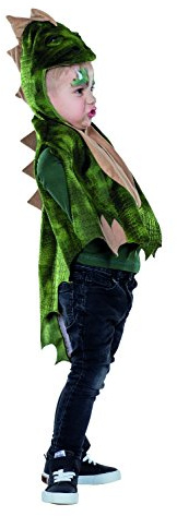 PartyXPeople Dino Cape Verkleidung Dinosaurier TRex Drachen Umhang Kinderkostüm grün 1222 Gr.116