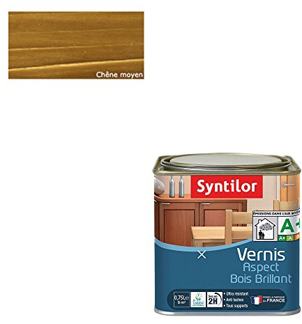 Syntilor - Vernis Aspect Bois Chêne Moyen Brillant 0,75L