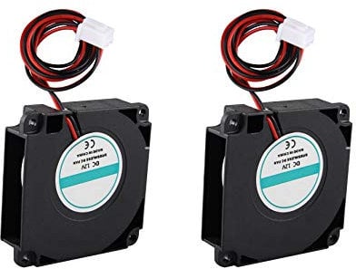 Jopto 2Pcs Brushless Fan DC 12V Cooling Fan 4010 0.08A 40mm x 40mm x 10mm 3D Printer Fan Hydraulic Turbo Cooling Fan with XH2.54-2P Wire for 3D Printer
