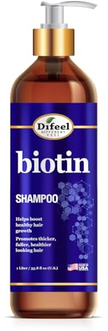 Difeel Pro-Growth Biotin Shampoo 1 litre - Shampooing pour l'amincissement et la perte des cheveux