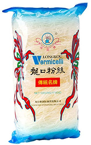 Glasnudeln 500g Seoen Portioniert 10 x 50g Longkou Vermicelli Glas Nudeln aus Mungbohnen
