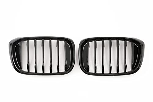 GCP PASST FÜR X3 X4 G01 G02 SPORT KÜHLERGRILL PERFORMANCE GRILL GLANZ SCHWARZ