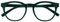 OPULIZE Blu - Occhiali da Lettura Filtro Luce Blu Montatura Tonda Fashion Cerniere a Molla Migliorano il Sonno Gaming Computer Anti Riflesso Verde Uomo Donna B5-6 +1.00