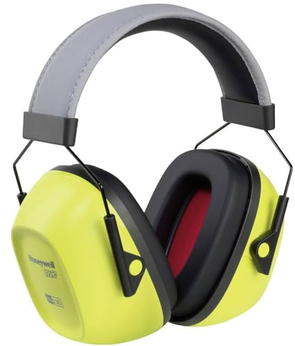 Howard Leight VeriShield VS120FHV Casque de Sécurité Antibruit Passif avec Repliement, Coquilles Large Ouverture, Construction Robuste, SNR 34 dB, 1035107-VS (1 Pièce)