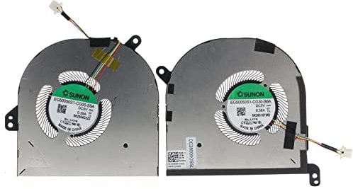 TRADOCK CPU y GPU ventilador de refrigeración para Dell XPS 15 9500 precisión 5550 0DJH35 009RK6