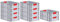 PROREGAL SuperSparSet 10x Eurobox NextGen Color | HxBxT 17x40x60cm | 34 Liter | Griffe rot geschlossen | Glatter Boden | Eurobehälter, Transportbox, Transportbehälter, Stapelbehälter