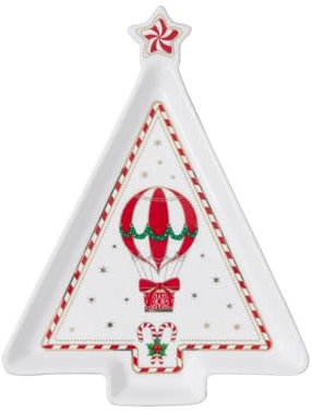 EASY LIFE Piattino a Forma di Abete Christmas Wonderland