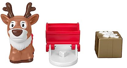 Fisher-Price Little People Holiday Figuren-Set Rentier, Schlitten und Geschenk