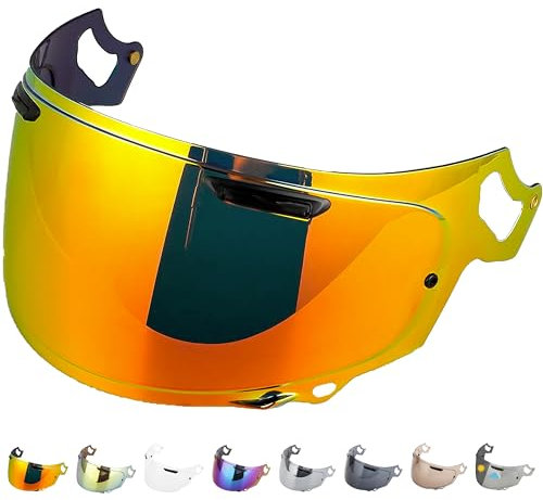 Everalo Visiere Compatible avec Casque Arai Chaser X - Rx7v - Quantic - Rx7x - Quantum X - Signet X - Defiant X - Concept X - Profile V - Qv Pro - Vas V - Ecran Visière Pinlock Ready (Rouge)