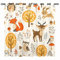 YUANZU Kinder Vorhänge Herbst Dschungel-Tiere Ösen Gardinen mit Blickdichte Thermo Vorhang Kälteschutz Blackout Curtain Kinderzimmer Schlafzimmer Verdunkelung Fenster, 2 Stück, H 114 x B 132 cm