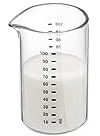 Weis Mini-Messbecher aus Borosilikatglas in der Farbe Transparent 100ml, Maße: 5cm x 5,5cm x 8cm, 18521