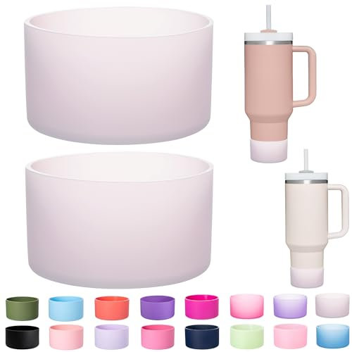 LONPARRY Accessori Tumbler - Confezione da 2 stivali in silicone per Stanley 30/4 oz, senza BPA